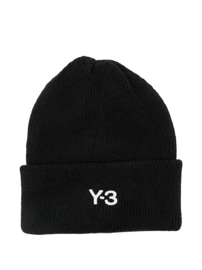 Y-3 Classic Beanie With A Stitched Label At The Front In Black