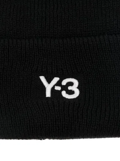 Y-3 Classic Beanie With A Stitched Label At The Front In Black