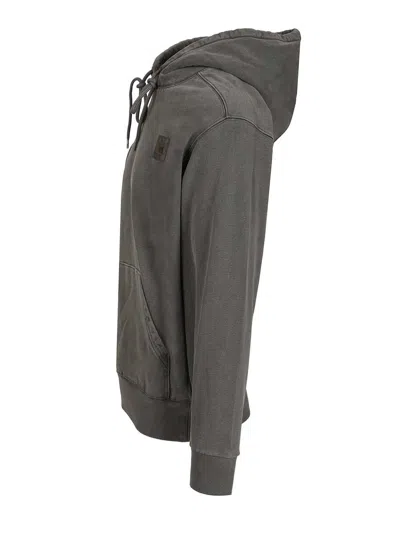 Carhartt Hooded Vista Sweatshirts Black In Gray