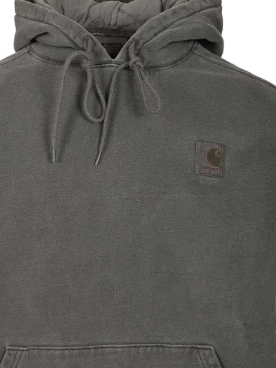 Carhartt Hooded Vista Sweatshirts Black In Gray