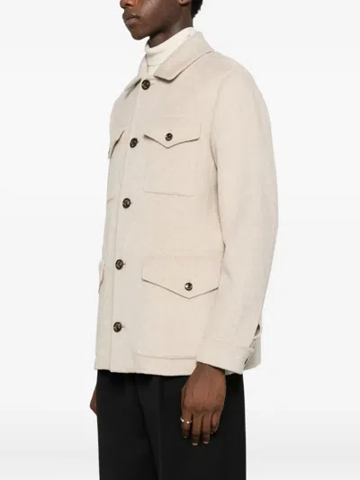 Montecore Jacket With Pockets In Neutral
