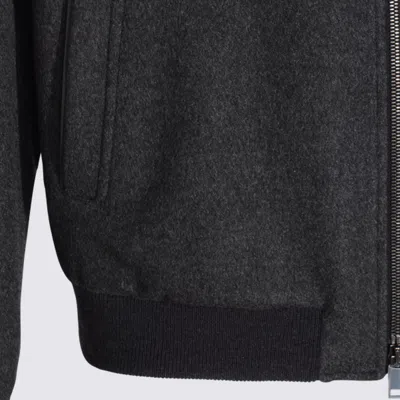 Zegna Modern High Collar Jacket Featuring Pockets In Black