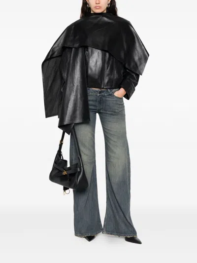 Balenciaga Saint Laurent Black-black-transparent Recycled Acetate Glasses In Multi