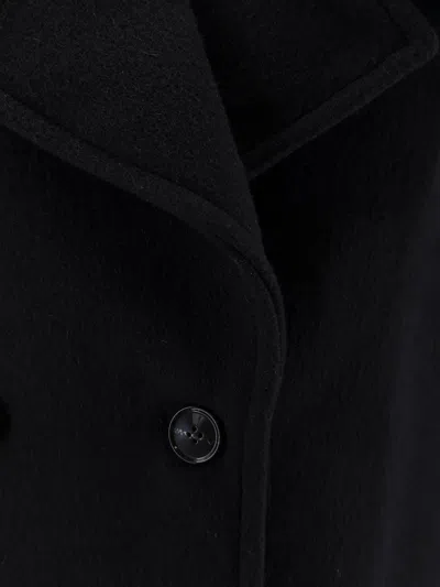 Ivy & Oak Jetta Peacoat In Responsible Virgin Wool In Black
