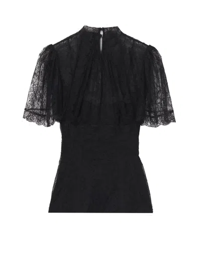 Alexander Mcqueen Top Mcqueen Woman Color Black In Black