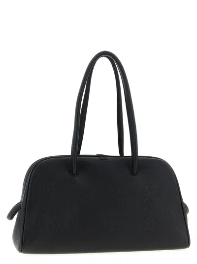 Jacquemus Le Petit Turismo Grain Leather Bag In Black