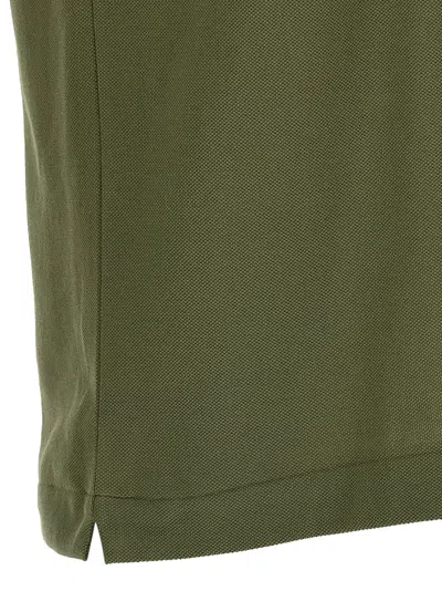 Lacoste Polo Shirt With Logo Patch And Short Sleeves In Animal Print