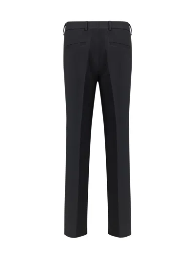 Gucci Drawstring Wool Blend Pants In Black
