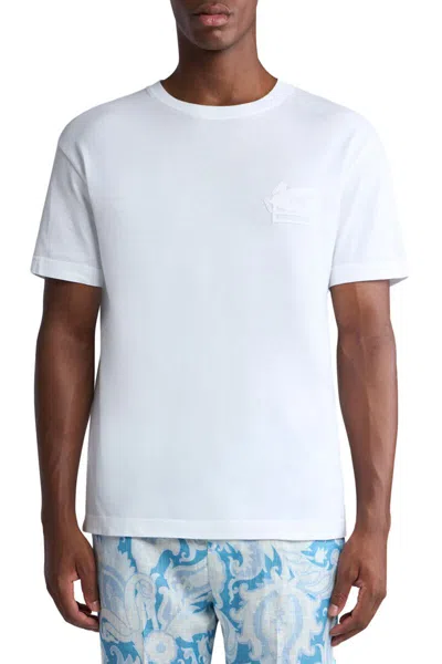 Etro Embroidered T-shirt In White