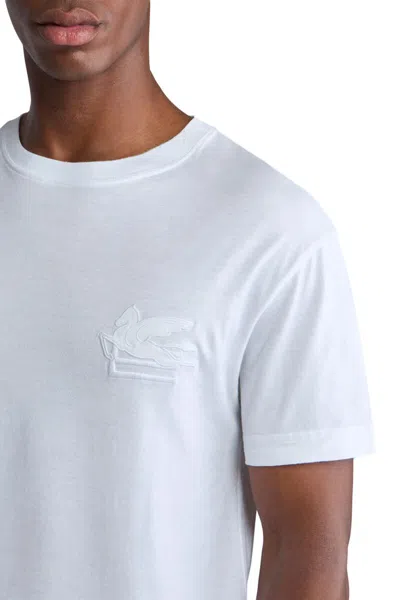 Etro Embroidered T-shirt In White