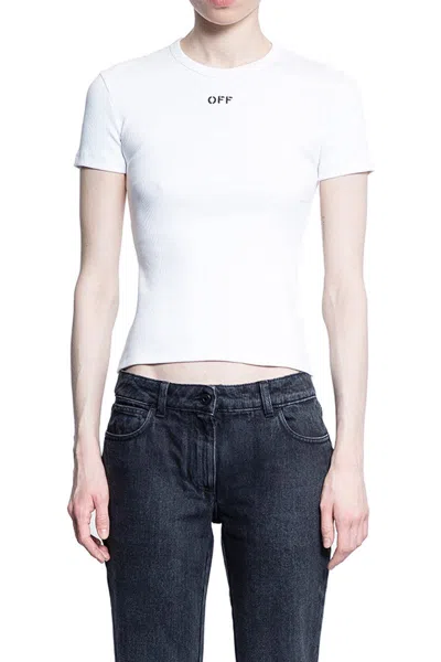 Off-white Fitted Tee In White