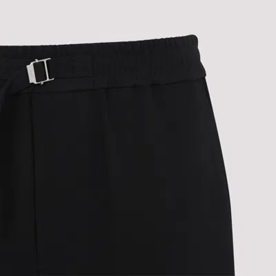 Ami Alexandre Mattiussi Ami Paris Loose Elasticated Large Bermuda In Black