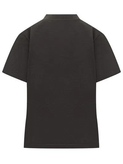 Des_phemmes Des Phemmes T-shirt With Rhinestones In Black