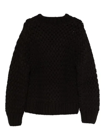 Dries Van Noten Motel 2710 M.k. Sweater Dbrn In Black