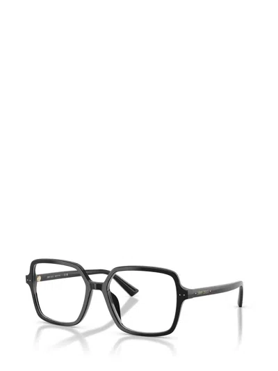 Jimmy Choo Geometric Frame Plano Lens In Black