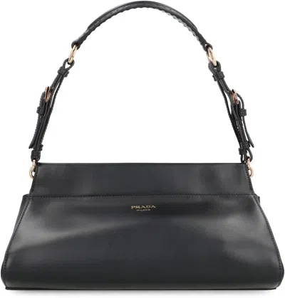 Prada Chic Top Handle Shoulder Bag With Gold Hardware In Pattern
