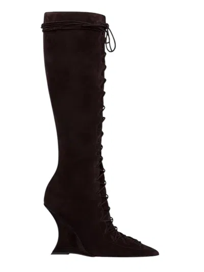 Paris Texas Nina 105 Lace-up Boot In Black