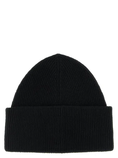 Mm6 Maison Margiela Ribbed Beanie With Logo Tag