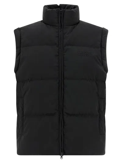 Mm6 Maison Margiela Black Convertible Padded Jacket In Black