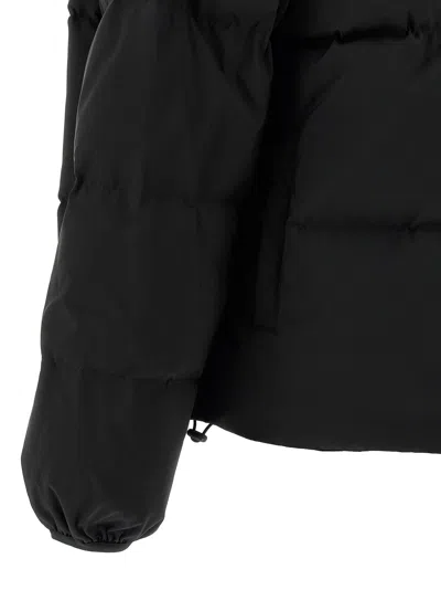 Mm6 Maison Margiela Black Convertible Padded Jacket In Black