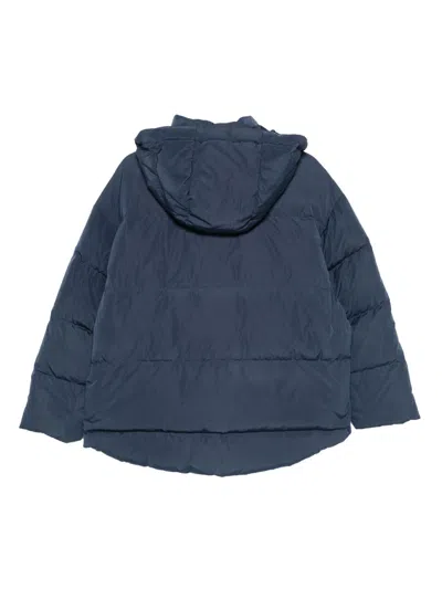 Emporio Armani Sv Recycled Down Jacket In Blue
