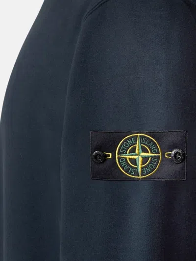 Stone Island Round Neck Sweater In Blue
