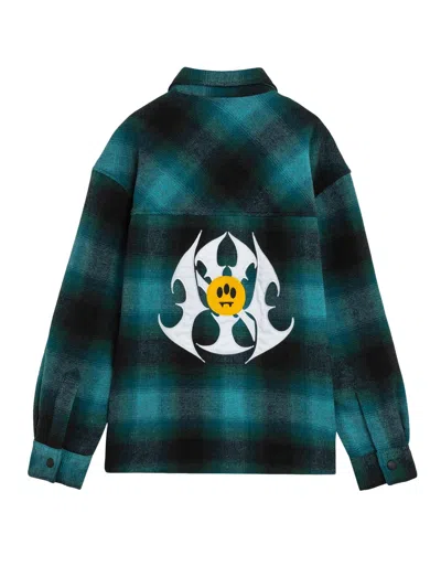 Barrow Padded Flannel Shirt In Green