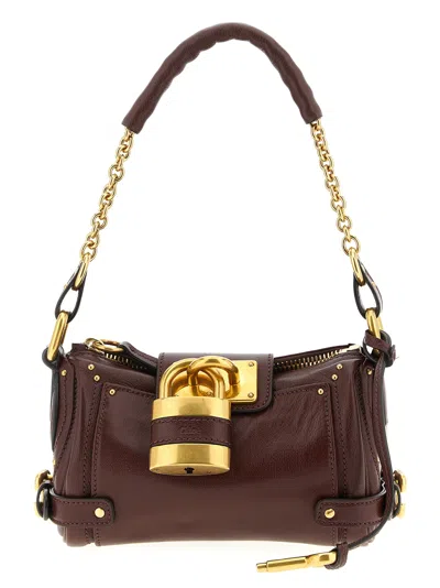 Chloé Crafty Brown Small Paddington Chain Bag In Brown