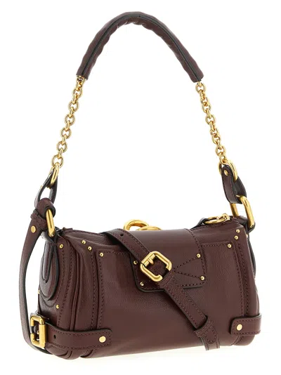 Chloé Crafty Brown Small Paddington Chain Bag In Brown