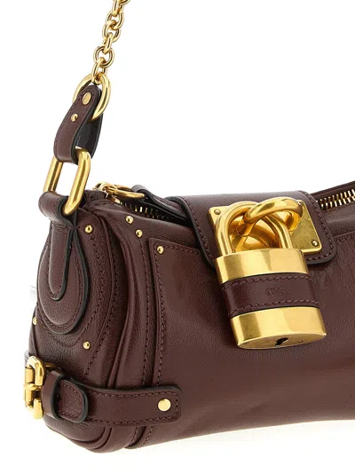 Chloé Crafty Brown Small Paddington Chain Bag In Brown