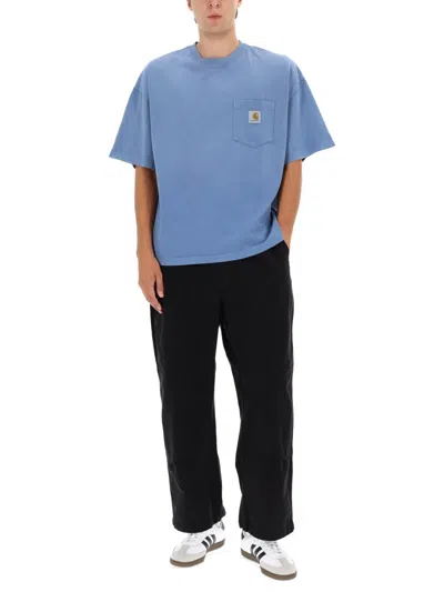 Carhartt Comfortable Trousers With Side And Back Pockets In Black