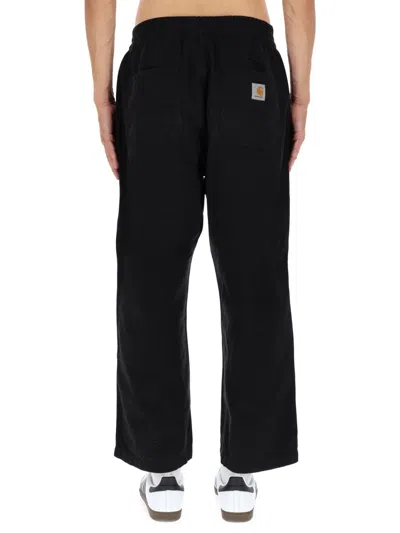 Carhartt Comfortable Trousers With Side And Back Pockets In Black