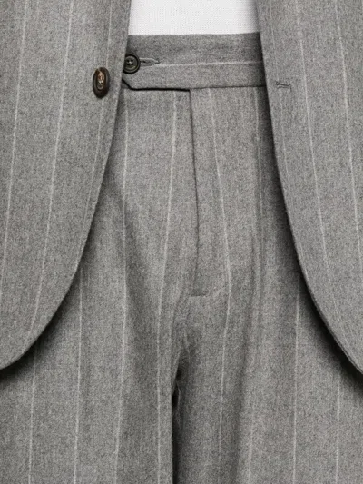 Eleventy Tailored Suit And Straight-leg Trousers In Gray