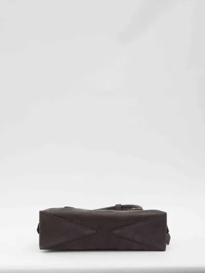 Alaïa Alaia Women Le Teckel Media Bag In Nubuck In Gray