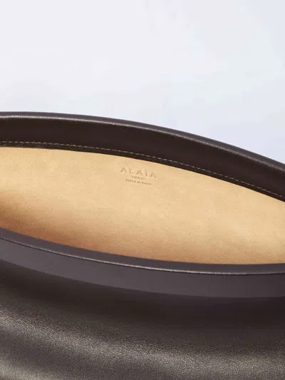 Alaïa Alaia Women Medium Le Click East West Bag In Brown