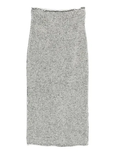 Alberta Ferretti Women Skirt In Gray
