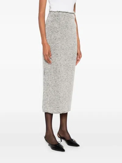 Alberta Ferretti Women Skirt In Gray