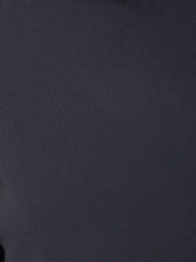 Alberta Ferretti High Neck Blouse Flared Sleeves In Blue