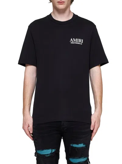 Amiri Tshirt Con Logo In Black