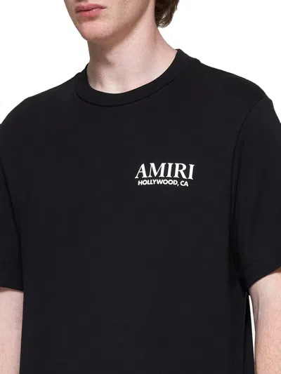 Amiri Tshirt Con Logo In Black