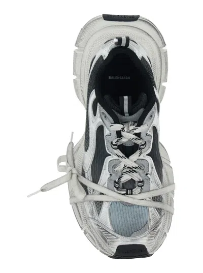 Balenciaga Multicolor Mesh And Rubber 3 Xl Gradient Sneakers In Gray