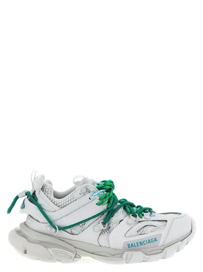 Balenciaga Track Trail Laces Sneakers Gray In White