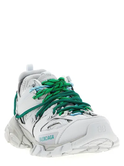 Balenciaga Track Trail Laces Sneakers Gray In White