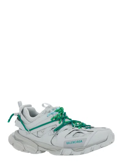 Balenciaga Track Trail Laces Sneakers Gray In White