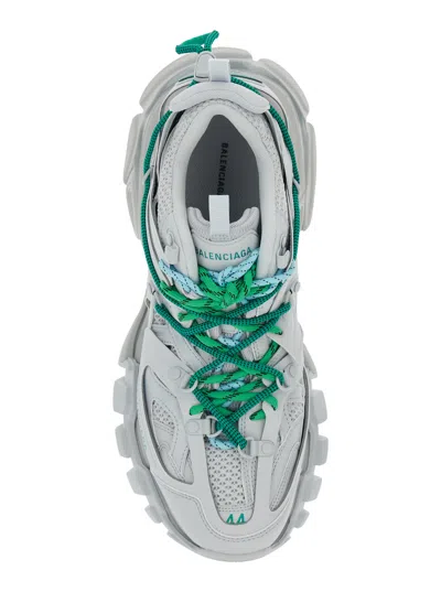 Balenciaga Track Trail Laces Sneakers Gray In White