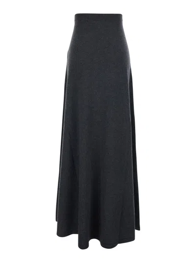 Balenciaga Women Maxi Skirt In Blue