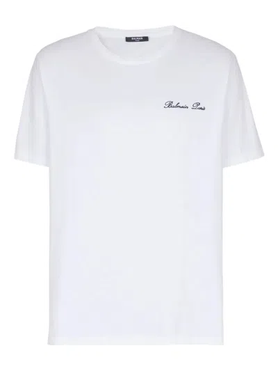 Balmain Cotton T-shirt In Multi
