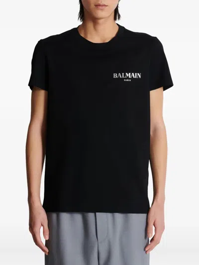Balmain Logo-printed T-shirt In Black