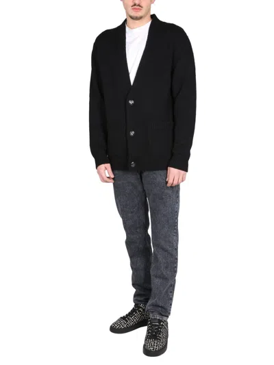 Balmain Men Slim Fit Jeans In Black