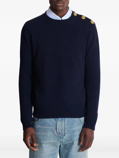 Balmain Sweater In Blue